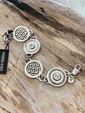Dyrberg/Kern Wamil Antique Silver bracelet with Swarovski Crystals